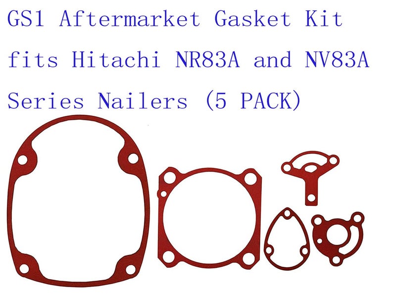 VIGORVIL GS1 Aftermarket Gasket Kit fits Hitachi NR83A and NV83A Series Nailers (5 PACK) - Image 2